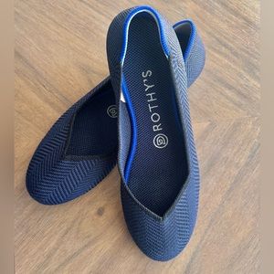 Rothy’s Retired Midnight Metallic Herringbone Flat Size 7.5